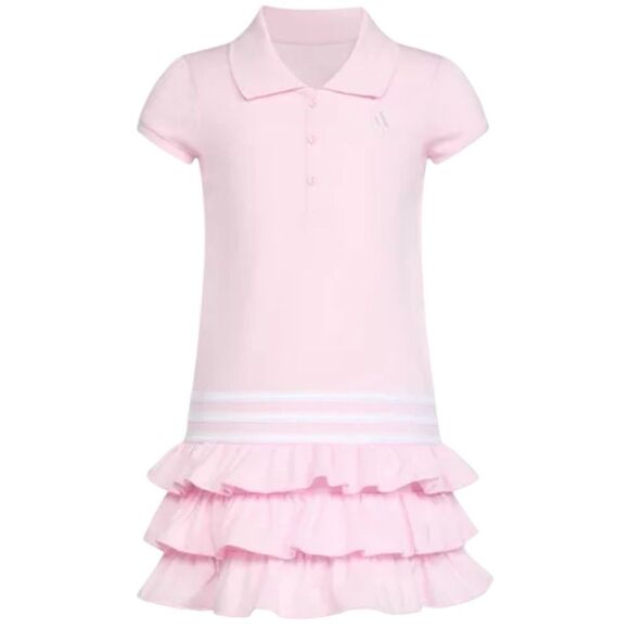 Adidas Toddler Girls Short Sleeve Polo Ruffle Dress - Picture 4 of 4